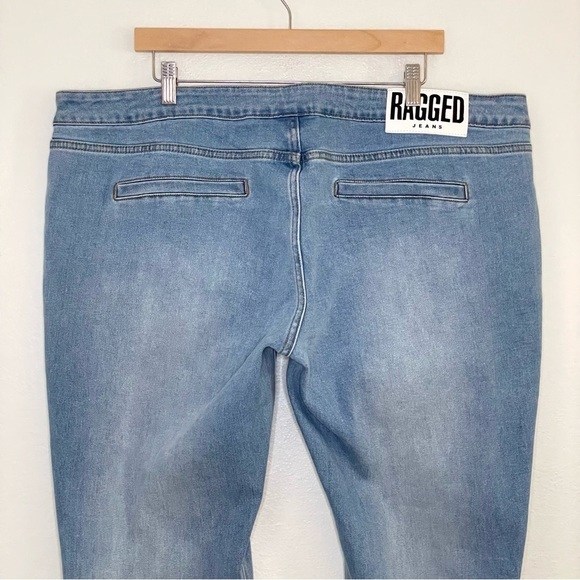 NWT The Ragged Priest Low Rider Bootcut Jean Flare Stretch Denim Light Blue 38 - Picture 9 of 16